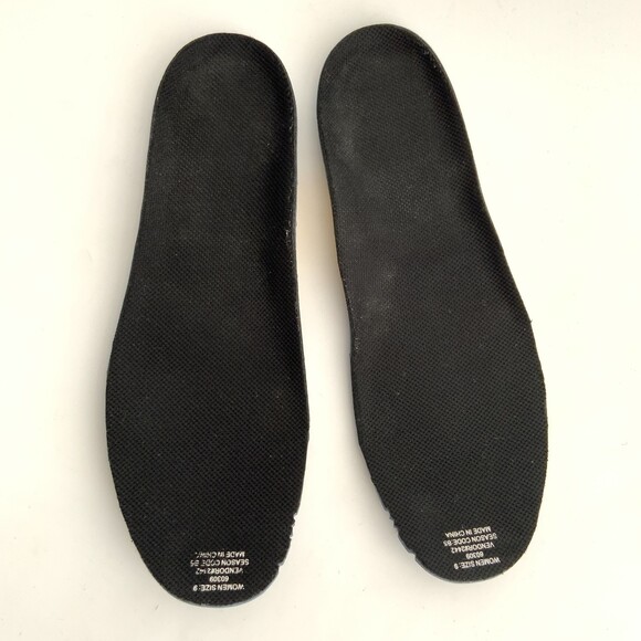 Lands’ End Suede Slip-on Loafers Blue White 9D main image 11